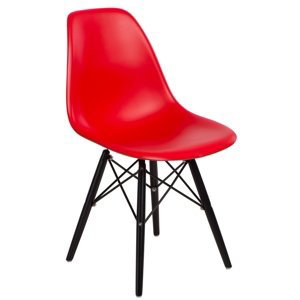 Stoličky P016V PP červená / čierna