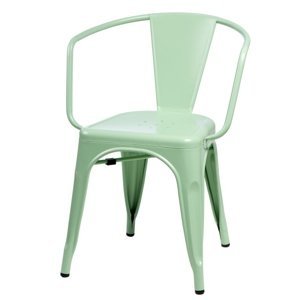 Stoličky Paris Arms zelená inšpirované Tolix