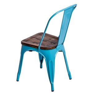 Stoličky Paris Wood modrá sosna