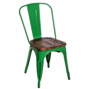 Stoličky Paris Wood zelená sosna