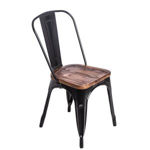 Stoličky Paris Wood čierna sosna