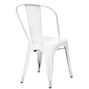 Stoličky Paris biela inšpirované Tolix