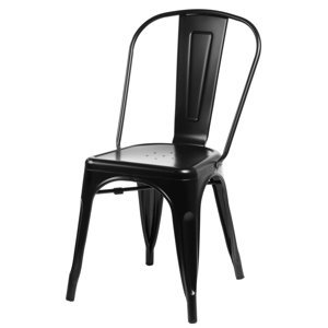 Stoličky Paris čierna inšpirované Tolix