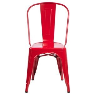 Stoličky Paris červená inšpirované Tolix