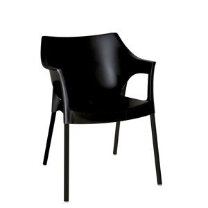 Stoličky Pole Deluxe čierna