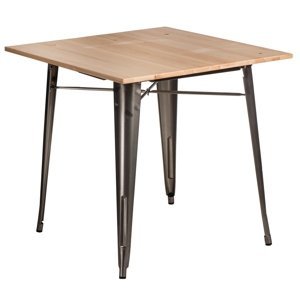 Stôl Paris Wood kovový prírodné sosna