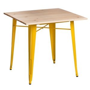Stôl Paris Wood žltý prírodný sosna
