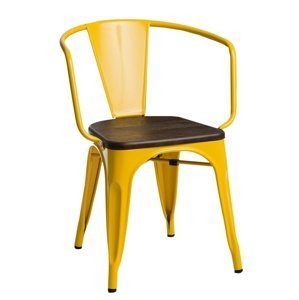 Stoličky Paris Arms Wood žltá sosna kartáčovaná