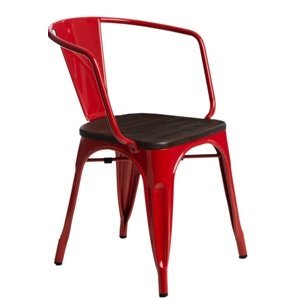 Stoličky Paris Arms Wood červená sosna kartáčovaná