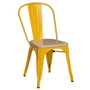 Stoličky Paris Wood žltá prírodné sosna