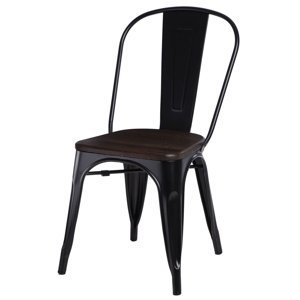 Stoličky Paris Wood čierna sosna kartáčovaná