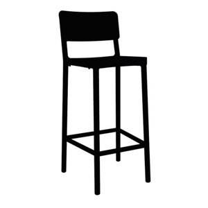 Stoličky barová Lisboa 75cm čierny