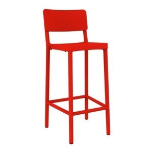 Stoličky barová Lisboa 75cm červený