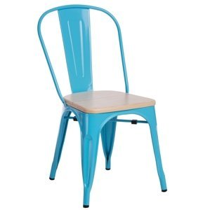Stoličky Paris Wood modrá sosna prírodné