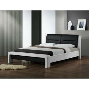 CASSANDRA 160 cm posteľ bielo - čierna