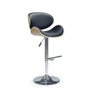 H44 barová stolička svetlý dub / čierna