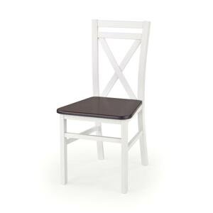 DARIUSZ 2 stolička biela / tmavý orech