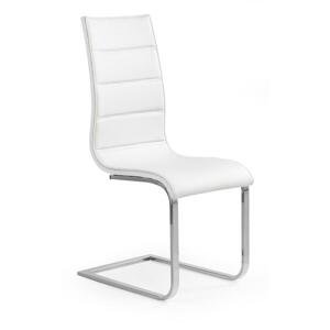K104 stoličky biela / biela koženka
