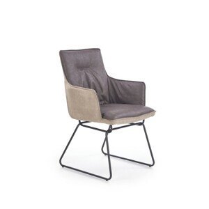 K271 stoličky tmavo šedá / svetlo šedá