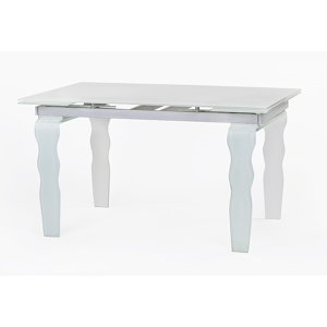 Stôl sklenený VENDOME 200/300 - opti biely
