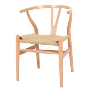 Stoličky VIDE prírodné - drevo bukové, prírodné vlákno