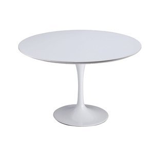 Stôl TULIP * 100 - doska sklenené vlákno biela
