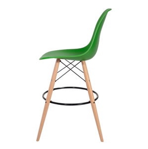 Barová stolička DSW WOOD írska zeleň č.21 - základ je z bukového dreva