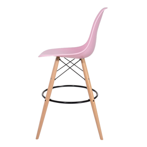 Barová stolička DSW WOOD pastelová roz č.07 - základ je z bukového dreva