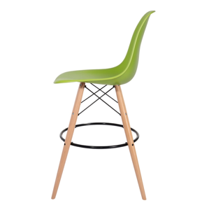 Barová stolička DSW WOOD šťavnatá zeleň č.13 - základ je z bukového dreva