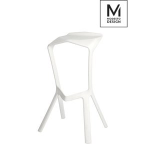 MODESTO barová stolička MIURA biela - polypropylén