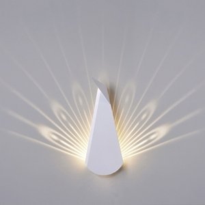 Nástenná lampa PAWA biela - uhlíkové vlákno
