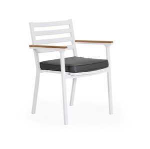 Biele hliníkové stoličky Olivet