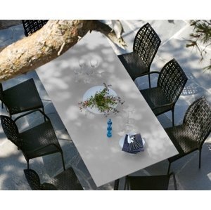 Obdĺžnikový stôl s granitovou doskou Malaga