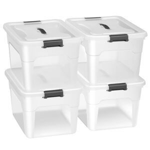 Juskys Úložný box - 30L - 4ks set