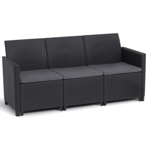 Keter MARIE 3 SEATERS SOFA - grafit