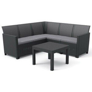 Allibert CLAIRE 5 SEAT CORNER set - grafit