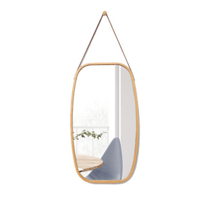 Tempo Kondela Zrkadlo LEMI 3 | prírodný bambus