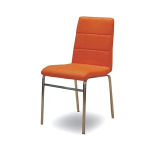 Tempo Kondela Chrómová stolička DOROTY NEW - oranžová