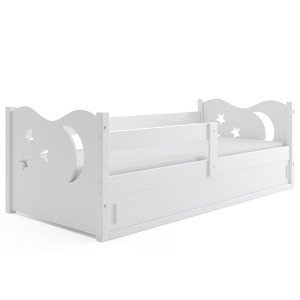 BMS Detská posteľ MIKOLAJ 1 | biela 80 x 160 cm Farba: Biela / biela