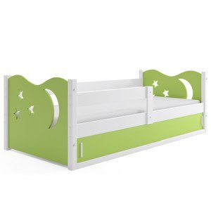 BMS Detská posteľ MIKOLAJ 1 | biela 80 x 160 cm Farba: biela / zelená