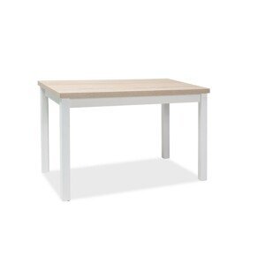 Signal Jedálenský stôl ADAM 120x68 Farba: dub sonoma / biely mat