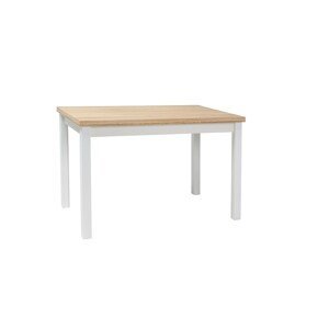 Signal Jedálenský stôl ADAM 120x68 Farba: dub / biely mat