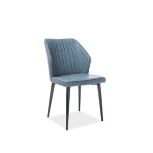 Signal Jedálenská stolička APOLLO Farba: Ekokoža / Modrá