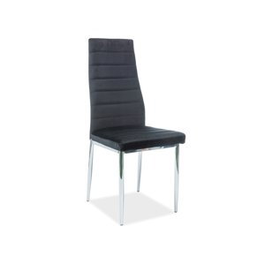 Signal Jedálenská stolička H237 velvet Farba: Čierna