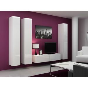 Artcam Obývacia stena VIGO 14 Farba: Biela/biely lesk