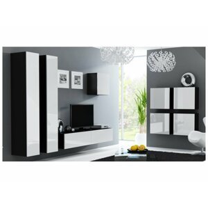 Artcam Obývacia stena Vigo 24 Farba: čierna/biely lesk
