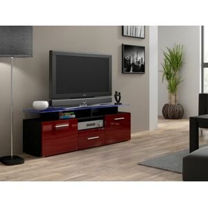 ArtCam TV stolík EVORA | mini čierny Farba: Čierna/bordová