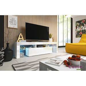 ArtCam TV stolík TORO 158 cm Farba: Biela/biely lesk