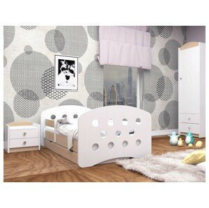 Happy Babies Detská posteľ Happy dizajn/guličky Farba: Hruška / Biela, Prevedenie: L10 / 90 x 200 cm / S úložným priestorom, Obrázok: Guličky