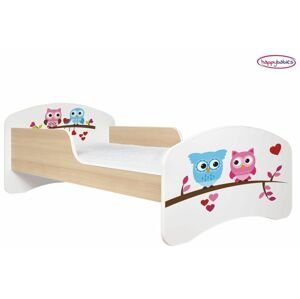 Happy Babies Detská posteľ ANIMALS hruška 160x80 cm Farba: Hruška / Biela, Prevedenie: L03 / 80 x 160 cm / bez úložného priestoru, Obrázok: AM01